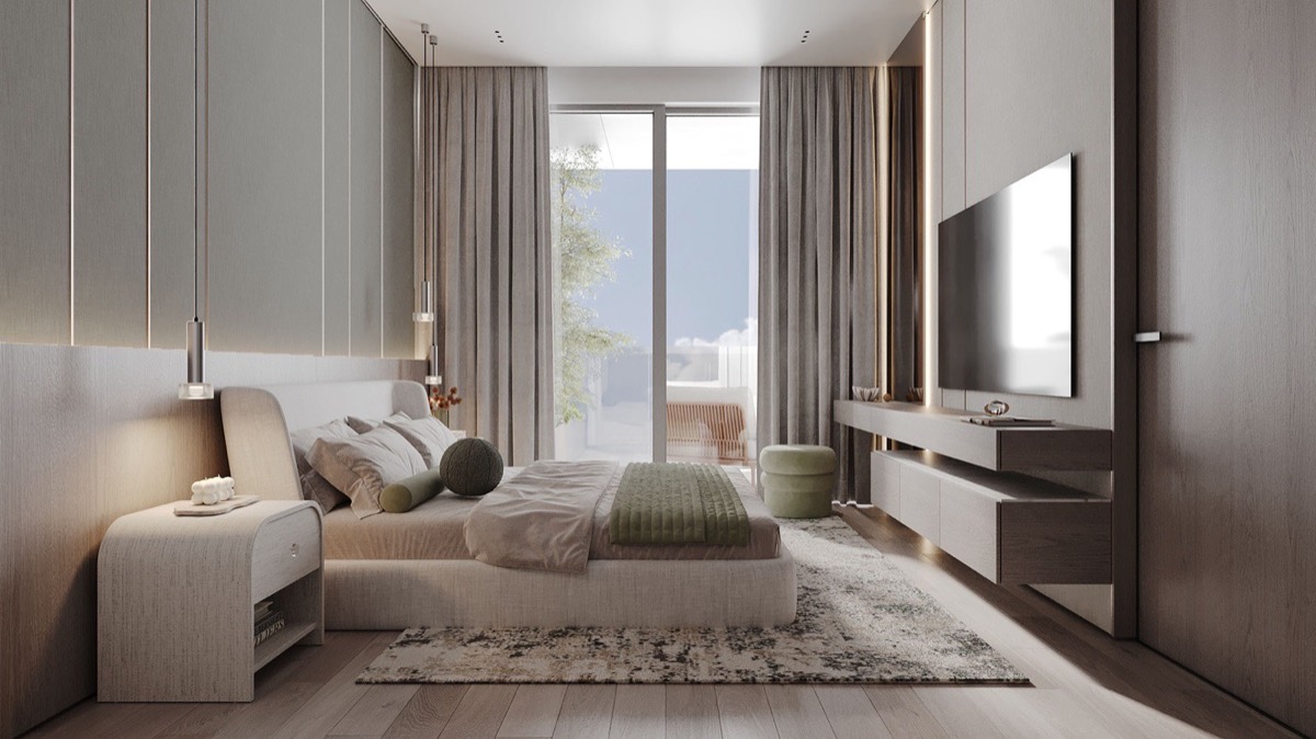 RAW District apartment bedroom suite